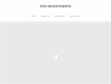 Tablet Screenshot of fjminvestments.com